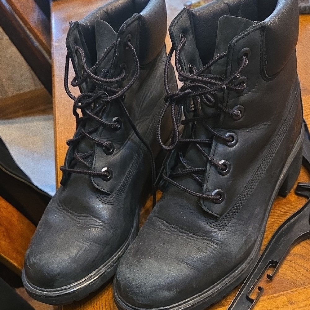 Womens Black Leather Boots